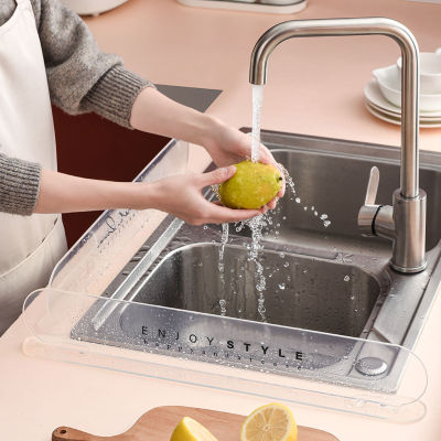 [สงสัย] อุปกรณ์ป้องกันการกระเด็นของอ่างล้างจานแบบใช้ซ้ำได้อ่างล้างจานพลาสติกสาดน้ำสำหรับล้างจานผัก
