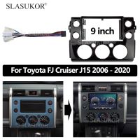 9 INCH Android Audio Car frame Kit Cable Canbus Fascia Panel For Toyota FJ Cruiser J15 2006 - 2020 Big Screen Radio Audio Frame