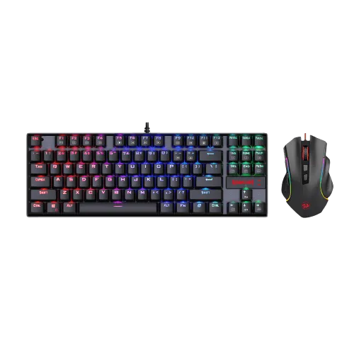 Redragon K552 Rgb Ba Mechanical Gaming Keyboard And Mouse Combo Wired