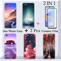 แบบ2 IN 1สำหรับ VIVO Y81 Y83เคส Y81i เคสซิลิโคนเนื้อนิ่ม TPU ด้วยปกป้องหน้าจอเซรามิกโค้ง