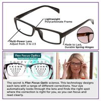 Freeshipping Newest Mulifocal One Power Readers High Quality Women Men Auto Adjusting Bifocal Reading Glasses 50 To 250