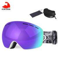 KoKossi Professional Anti-dust Anti-fog Double Layers Ski Goggles Men Women Snowmobile Glasses Snowboard Eyewear Skiing Goggles