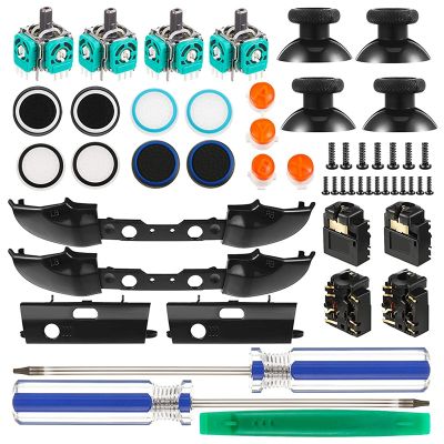 Replacement Game Controller Kit, Thumbsticks Grips Cap, Joystick,Bumpers, ABXY Buttons, For Xbox ONE S Controller 1708