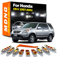 MDNG 10Pcs สำหรับ Honda CR-V 1997 1998 1999 2000 2001รถอ่านหลอดไฟอุปกรณ์เสริม Canbus LED ภายในแผนที่โดม Trunk Light Kit