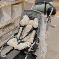 Baby Thicken Bear Embroidery Stroller Accessories Cotton Diapers Changing Nappy Pad Seat Carriages Pram Buggy Car General Mat