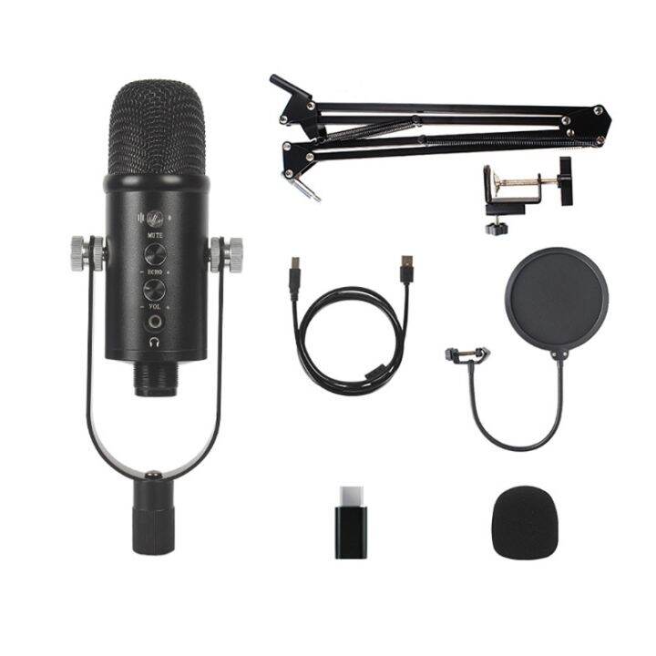Upgrade Professional USB Microphone Set 20Khz16Bit for Recording PC Gaming Mic Lazada.co.th
