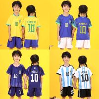 Childrens Football Uniforms Suit Boys and Girls Sportswear Custom Jersey Argentina 3 Stars Shirt