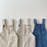 Baby Boy Solid Denim Overalls Child Jean Bib Pants Infant Jumpsuit Childrens Clothing Kids Overalls Autumn Girls Outfits