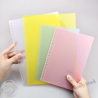 【Ready Stock】 ☫ C13 A5/B5/A4 20/26/30 Holes Translucent PP Sheet Cover Loose Leaf Notebook Diary Cover