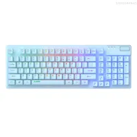 MOTOSPEED AF981คีย์บอร์ดแบบมีสาย Keyboard Gaming RGB พร้อมฐานโลหะกันขโมย19ปุ่มควบคุมระดับเสียงออกแบบตามหลักสรีรศาสตร์