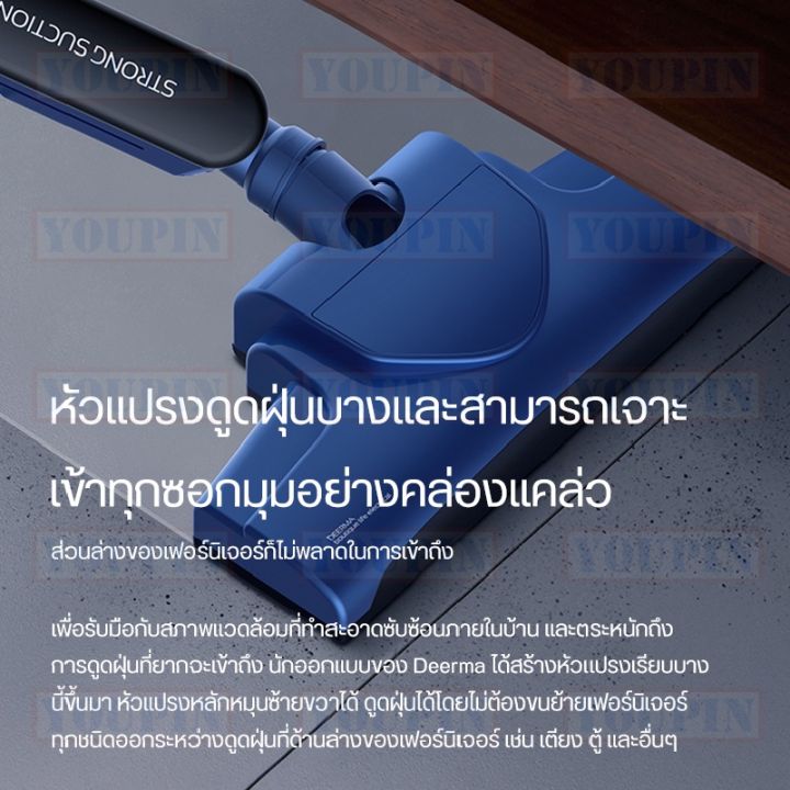 hot-เหลือ-199-youp199pp-deerma-handheld-vacuum-cleaner-dx810-เครื่องดูดฝุ่นพลังไซโคลน-ออกแบบด้ามจับเพื่อรองรับการใช้งาน-2-รูปแบบ-ส่งด่วน-เครื่อง-ดูด-ฝุ่น-เครื่องดูดฝุ่นไร้สาย-เครื่องดูดฝุ่นมินิ-เครื่อ