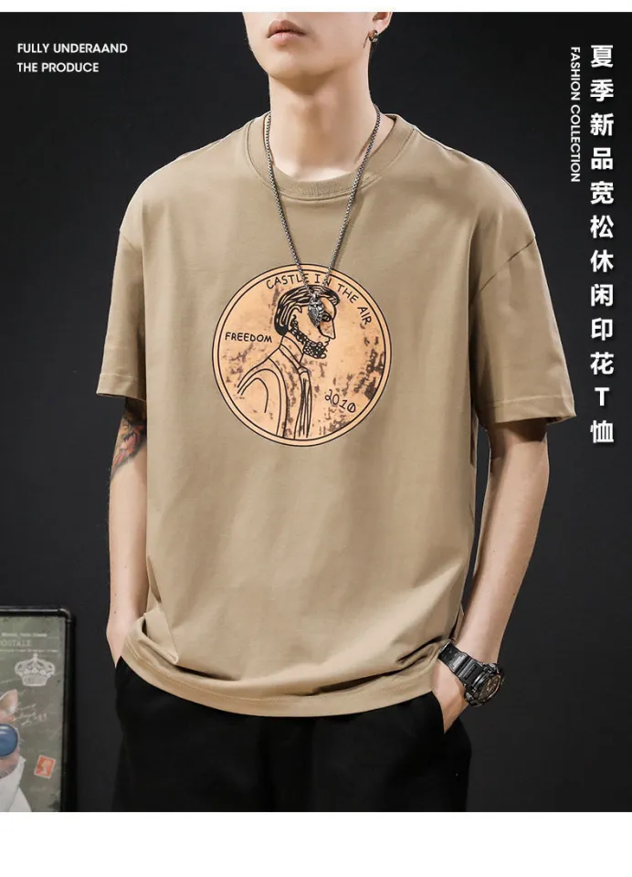 T-shirt Short Sleeves for Men 2023 New Loose Casual Fashion Brand