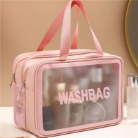 Double Layer DRY WET separation PU Women Travel Storage BAG Makeup BAG Organizer bags Waterproof washbag cosmetic cases