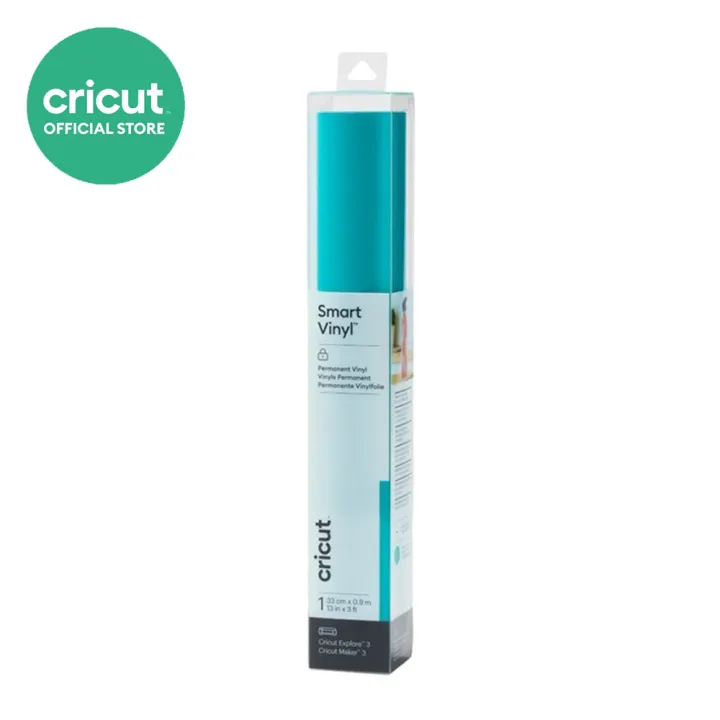 Cricut Smart Vinyl Permanent Aqua 33x90 cm Lazada.co.th