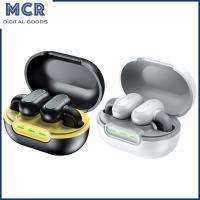 หูฟังระบบนำเสียงผ่านกระดูกต่างหูแบบหนีบไร้สาย T88 MCR หูฟังพร้อมเคสชาร์จหูฟังสำหรับวิ่งปั่นจักรยานออกกำลังกาย