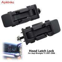 2x รถ Hood Catch Buckle ล็อค Latches สำหรับ Jeep Wrangler 1997-2006 TJ เครื่องยนต์จัดแต่งทรงผมอุปกรณ์เสริม ABS Protect