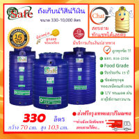 SAFE-330 / ถังเก็บน้ำ สีน้ำเงิน 330 ลิตร ส่งฟรีกรุงเทพปริมณฑล