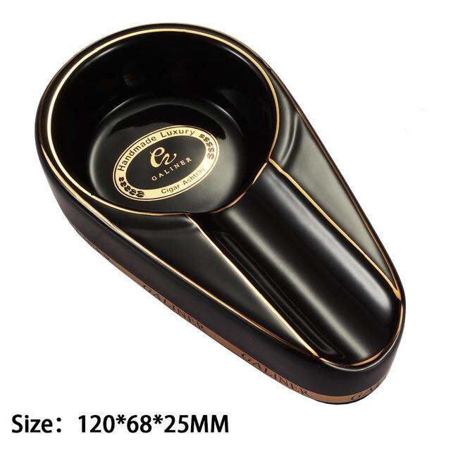 galiner-ceramic-cigar-ashtray-single-cigar-holder-gadgets-round-ash-slot-4-colors-yellow-tobacco-portable-ashtray-luxury