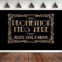 Photography Backdrop Roaring 20s Gatsby Propagation Ends Here Background Birthday Party Occasions Wedding Hen Parties Banner Colanders Food Strainers