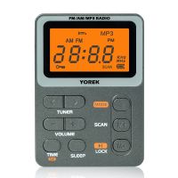 Yorek Pocket Am/fm วิทยุพกพารับสัญญาณได้ดีที่สุดพร้อมหูฟังเครื่องเล่น MP3รองรับการ์ด TF วิทยุ Walkman ดิจิตอลขนาดเล็ก