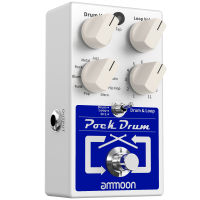 ammoon PockDrum Drum &amp; Loop Guitar Effect Pedal 3 Modes 11 Drum Styles 11 Rhythm Types Built-in Looper Max. 20min Recording Unlimited Dub Tracks Tap Tempo