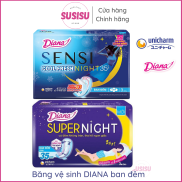 Băng vệ sinh ban đêm chống tràn DIANA Sensi Cool Fresh Night Supper Night