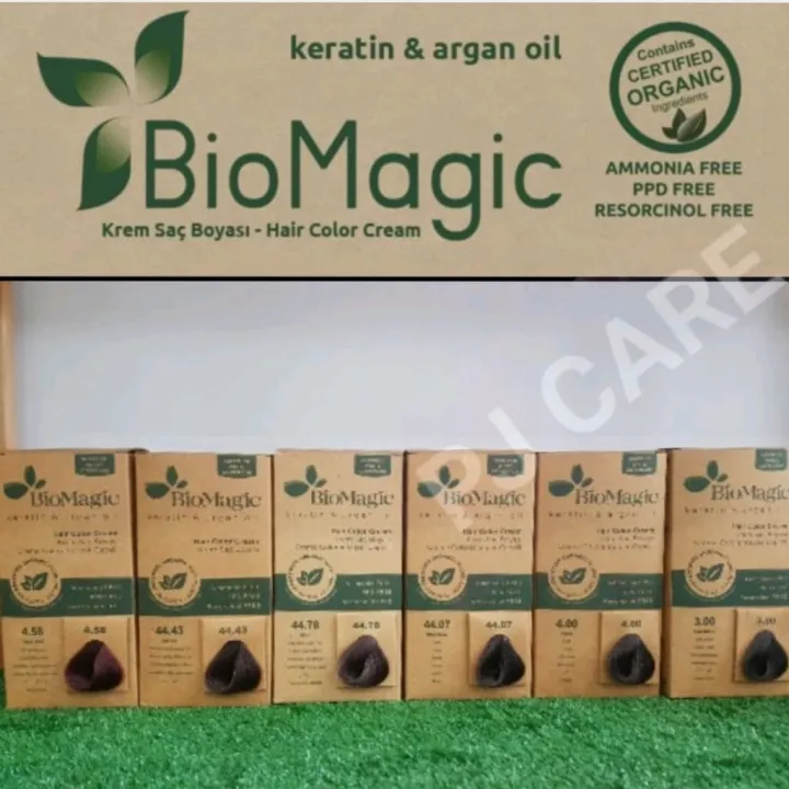 ready stock READY STOCK BIOMAGIC ORGANIC HAIR COLOUR CREAM AMMONIAFREE