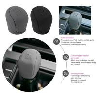 Gear Rod Cover Eco-friendly Colorfast Universal Silicon Car Gear Shift Knob Cover Easy to Clean Brake Handle Cover