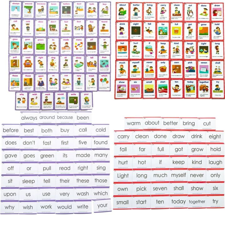 flash-card-sight-word-ฝึกอ่านอังกฤษ-การ์ด-220-ใบ-พร้อมประโยคภาษาอังกฤษฝึกอ่านสะกดคำ