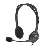 NP จัดส่งฟรี Logitech H111 Stereo Headset Singlepin (สายแจ๊คไมค์และหูฟังเส้นเดียวกัน) ประกันศูนย์ 1ปี ของแท้