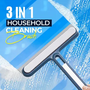 Shower Squeegee Cleaner for Glass Door Shower Wall Scraper With Silicone  Holder Bathroom Mirror Wiper Scraper Glass Cleaning