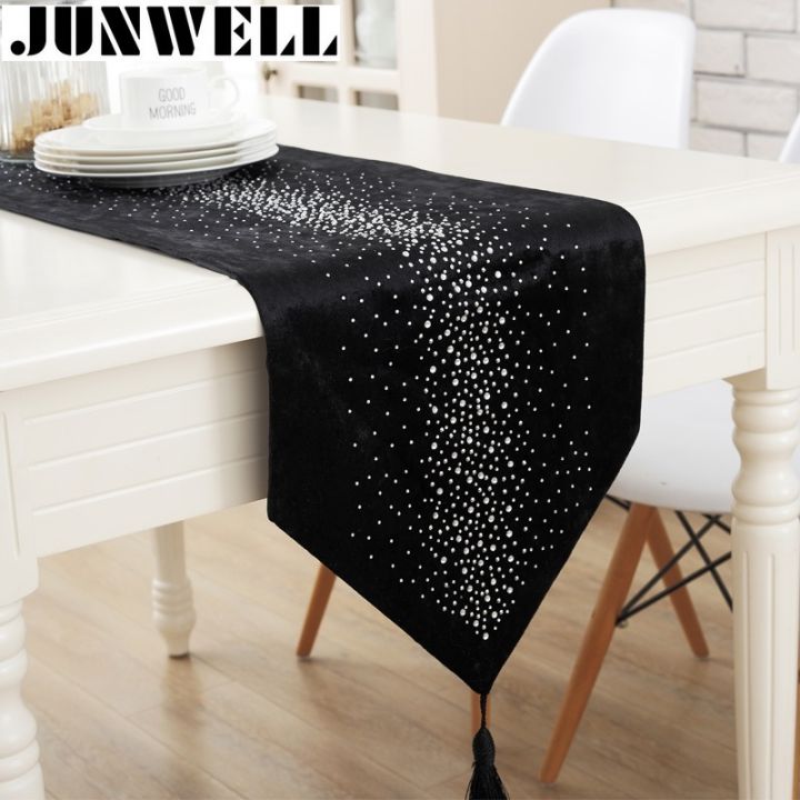 junwell-fashion-modern-table-runner-ironing-diamond-2-layers-runner-table-cloth-with-tassels-cutwork-embroidered-table-runner