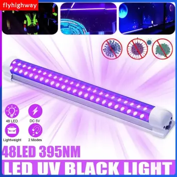 48 LED UV Black Light Bar Fixtures Ultraviolet Blacklight Lamp Strip Party  Club