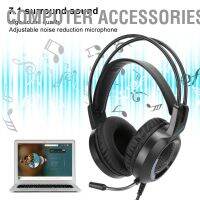 [Computer Accessories.lr] ชุดหูฟังเล่นเกม V2000 7.1 Virtual Surround Surround Usb พร้อมไมโครโฟนตัดเสียงรบกวน