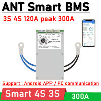 ANT สมาร์ท BMS 3วินาที4วินาที12โวลต์120A ยอด300A Li-Ion LifePo4ลิเธียมคณะกรรมการป้องกันสมดุลบลูทูธ APP ซอฟแวร์ควบคุมจอแสดงผล