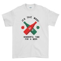 เสื้อยืด พิมพ์ลายคริสต์มาส Its The Most Wonderful Time Beers ของขวัญสําหรับปู่