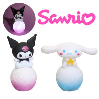 Kuromi Sanrio Cinnamoroll Night Lamp Snowball Light Home Decor Toy Cake Ornament