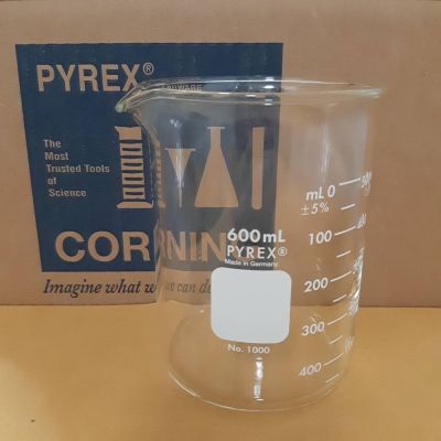 บีกเกอร์แก้ว PYREX เยอรมัน 600ml,1000ml,20000ml