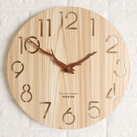 Wooden 3D Wall Clock Modern Design Nordic Childrens Room Decoration Kitchen Clock Art Hollow Wall Watch Home Decor 12 Inch