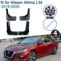 แผ่นบังโคลนรถสำหรับ Nissan Altima L34 2019-2020 6th อุปกรณ์แต่งบังโคลน4x ป้องกันการกระเด็นยางกันโคลน