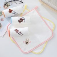 ◈∋◐ Baby Wiping Towel Coral Velvet Handkerchief Strong Absorbent Cloth Infants Toddlers Feeding Bibs Cartoon Saliva Towel