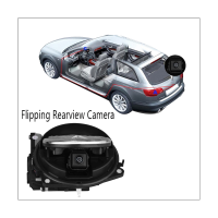 Car Flipping Rearview Camera Flip Rear View Camera with Wire for B8 B6 B7 Golf MK7 MK5 MK6-