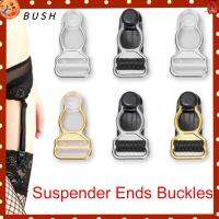 BUSH 10pcs พลาสติก อุปกรณ์ชุดชั้นใน ปรับหัวเข็มขัด คลิปถุงเท้าโลหะผสม Suspender สิ้นสุด Buckles คลิปหนีบเข็มขัด ถุงน่องถุงน่อง