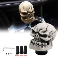 【DT】 hot  JDM Racing Accessories Skull Shape Head Shift Knob Decoration Car Skull Gear Shift Knob Lever For Universal Manual Car