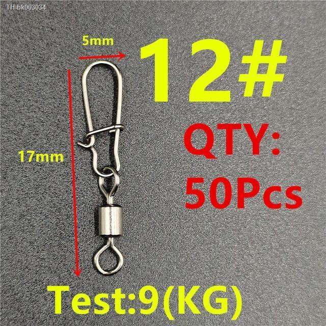 50pcs-lot-1-14-carp-fishing-accessories-connector-pin-bearing-rolling-swivel-stainless-steel-snap-fishhook-lure-swivels-tackle