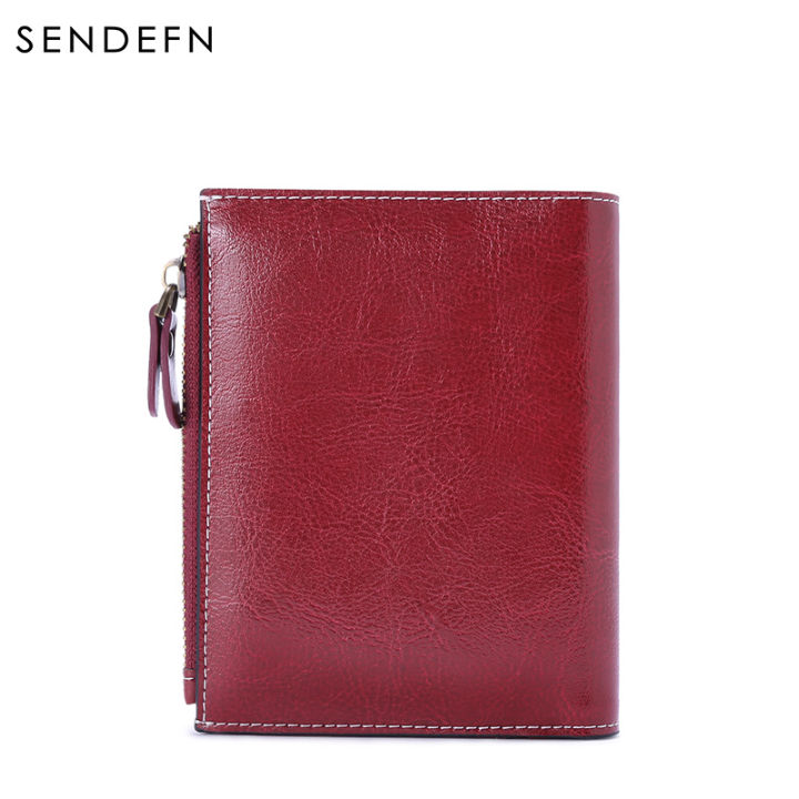 sendefn-fashion-women-wallets-split-leather-lady-short-purse-credit-card-holder-wallet