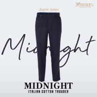 กางเกงขายาวผ้า Italian Cotton Aspire Midnight