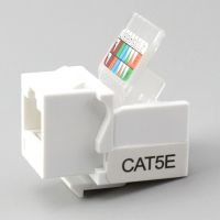 [2023ใหม่] 10ชิ้น RJ45 CAT5e เครือข่ายอีเทอร์เน็ตแจ็คสโตนคลิปติดผนังโมดูลหัวเชื่อมปลั๊กผนัง