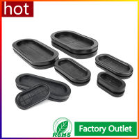 110pcs Oval Rubber Grommet Blanking Hole Wiring Cable Gasket Rubber Seal Assortment Set For Protects Wire Cable Hardware Tool