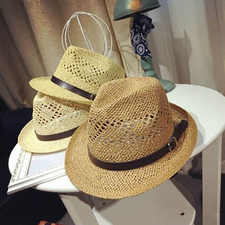 girls-straw-hat-handmade-fan-shaped-hat-hollow-straw-hat-classic-denim-straw-hat-round-cap-jazz-cut-out-hat